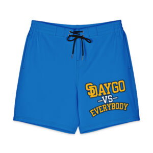 DVE California Gold Powder Blue & Gold Men's Board Shorts