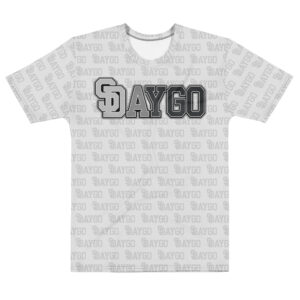 DVE - Grey SD Pattern Logo Men’s cotton crew neck t-shirt