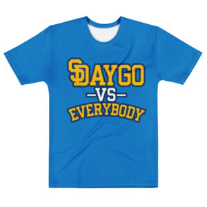DVE California Gold Powder Blue & Gold Men's T-Shirt