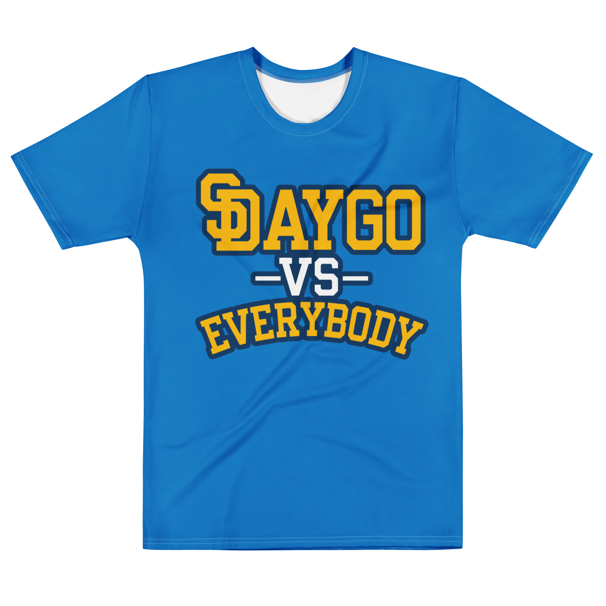 DVE California Gold Powder Blue & Gold Men's T-Shirt