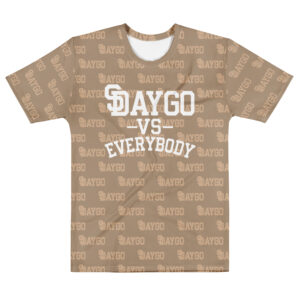 DVE Paper Trail Tan & White Pattern Men's T-Shirt