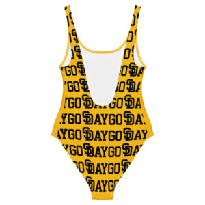 DVE Yellow Tape Women's One-Piece Swimsuit