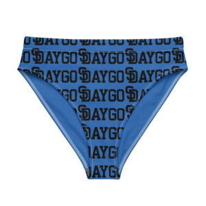 DVE Blue Hunneds Women's High-Waisted Bikini Bottom