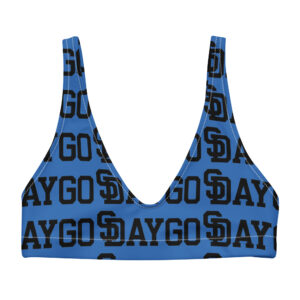 DVE Blue Hunneds Women's Padded Bikini Top