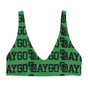 DVE Palm Treez Green Women's Padded Bikini Top
