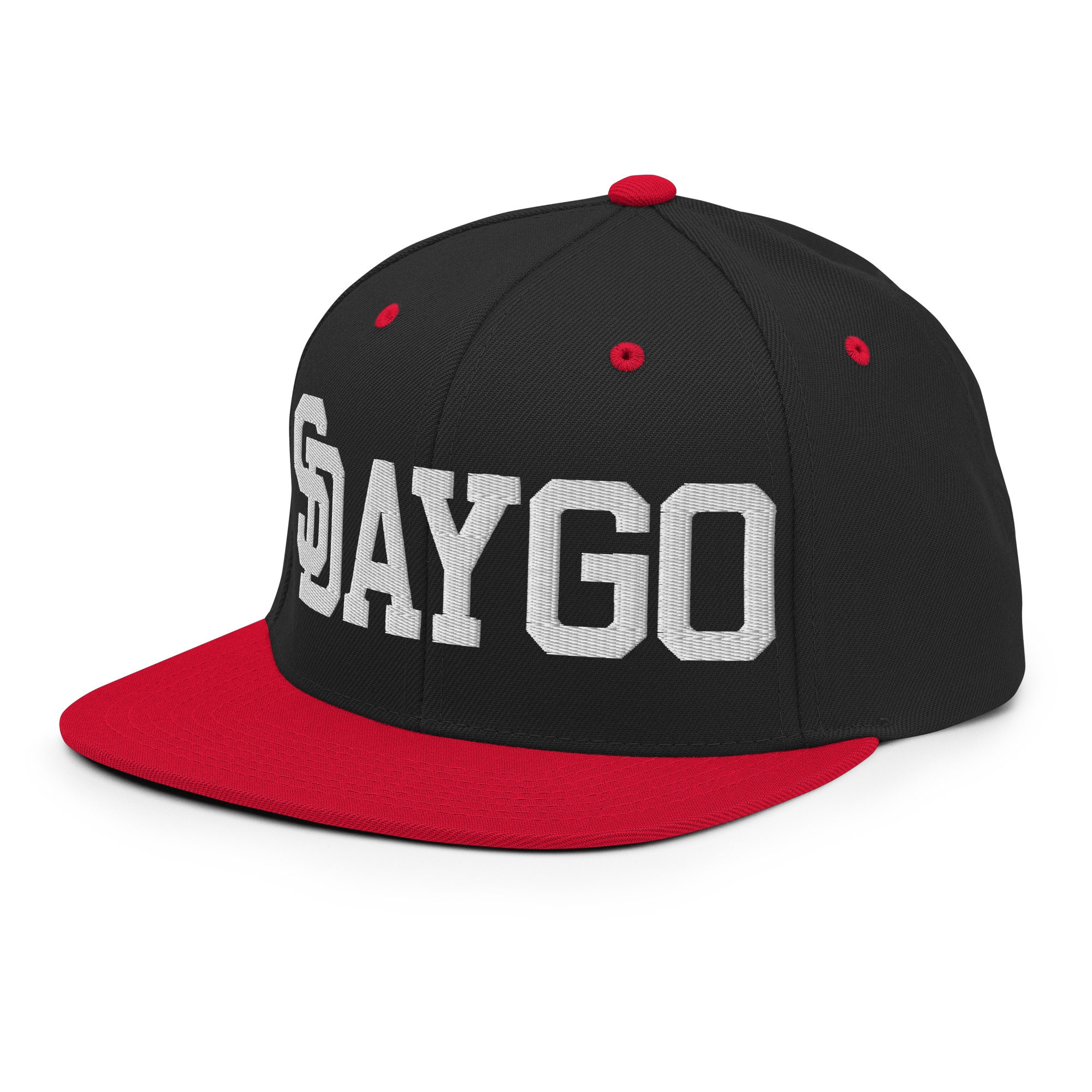DVE Redline White SD Logo Red & Black Snapback Hat - Image 4