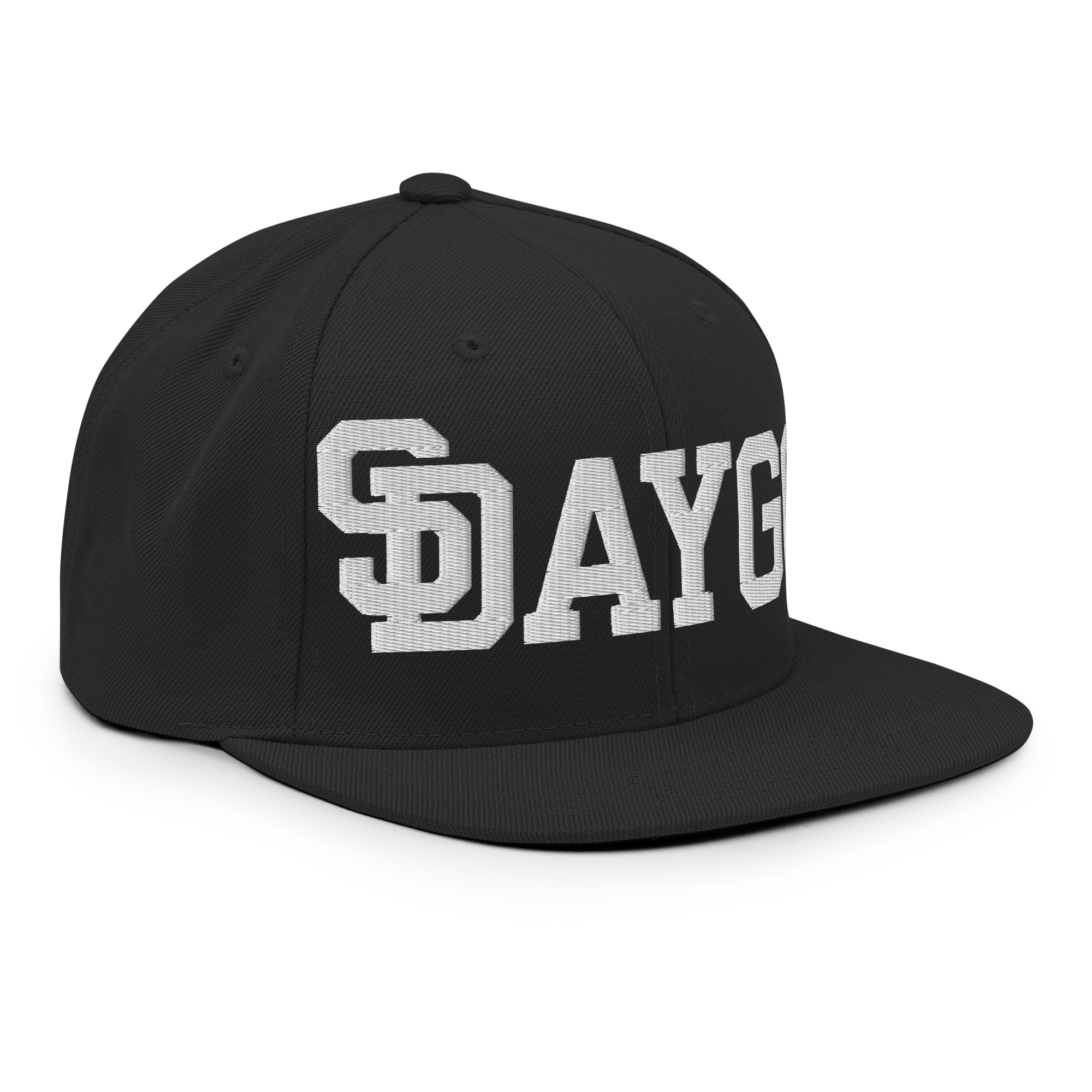 DVE Black Market Black SD Logo Snapback Hat