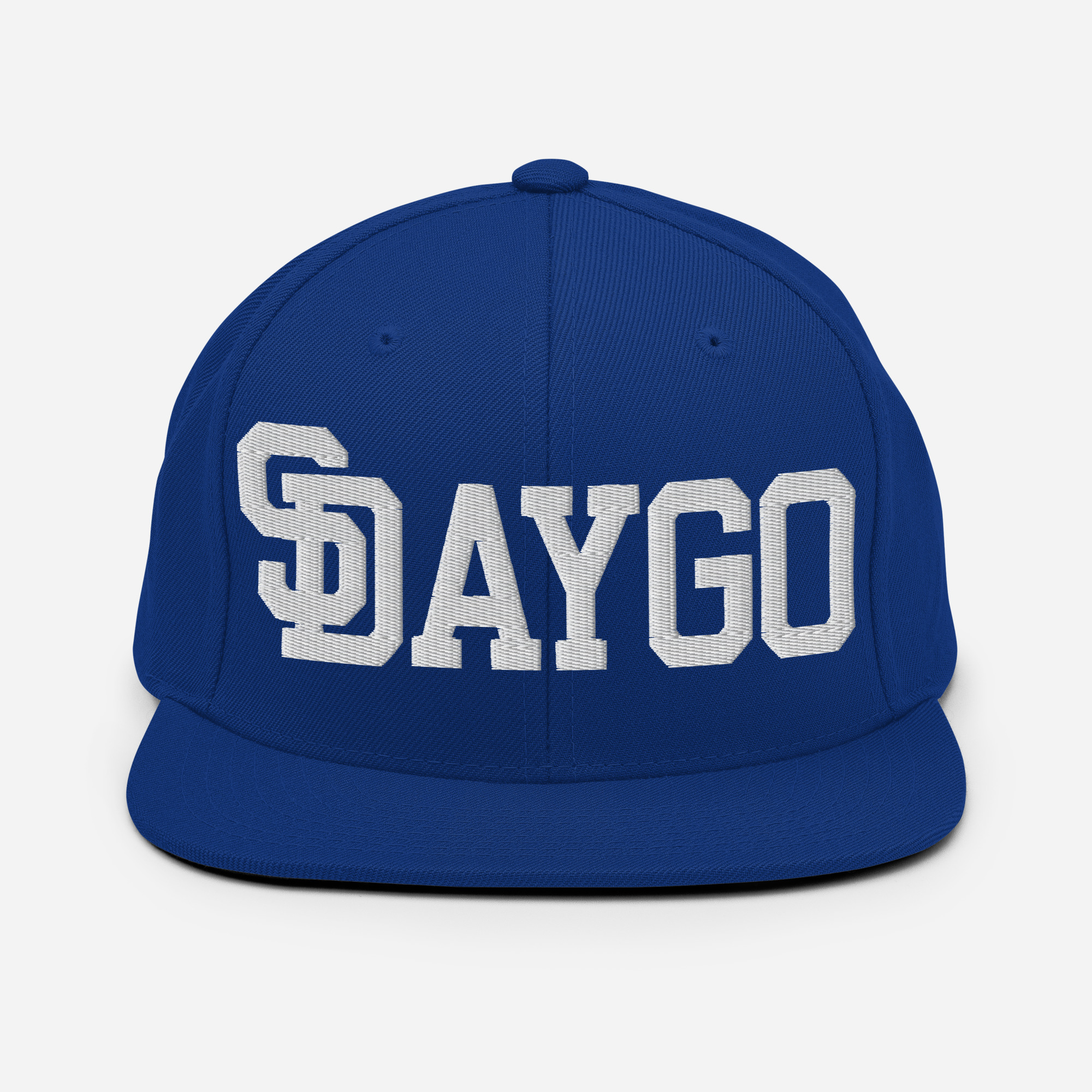 DVE Blue Hunneds Royal Blue SD Logo Snapback Hat - Image 3