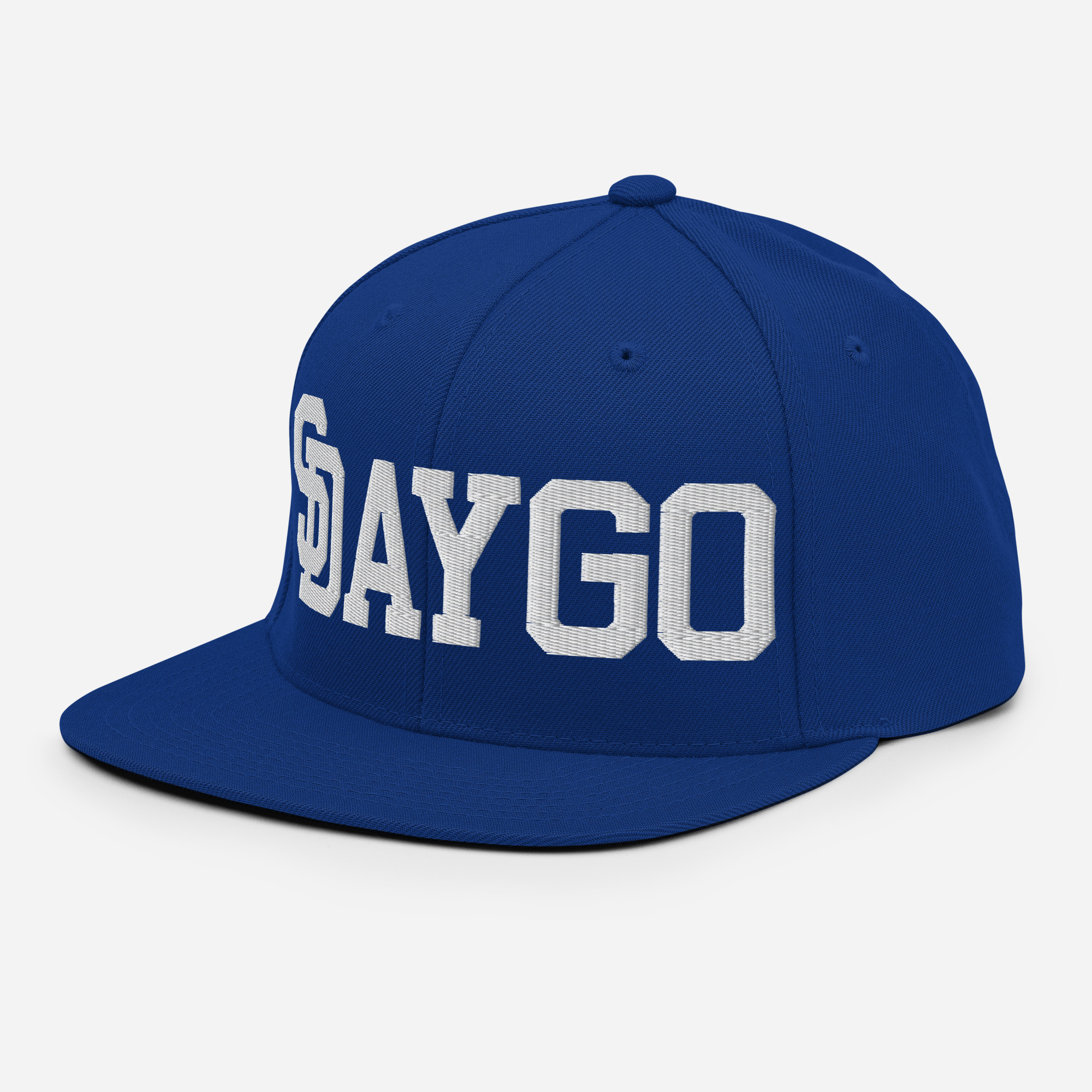 DVE Blue Hunneds Royal Blue SD Logo Snapback Hat - Image 4