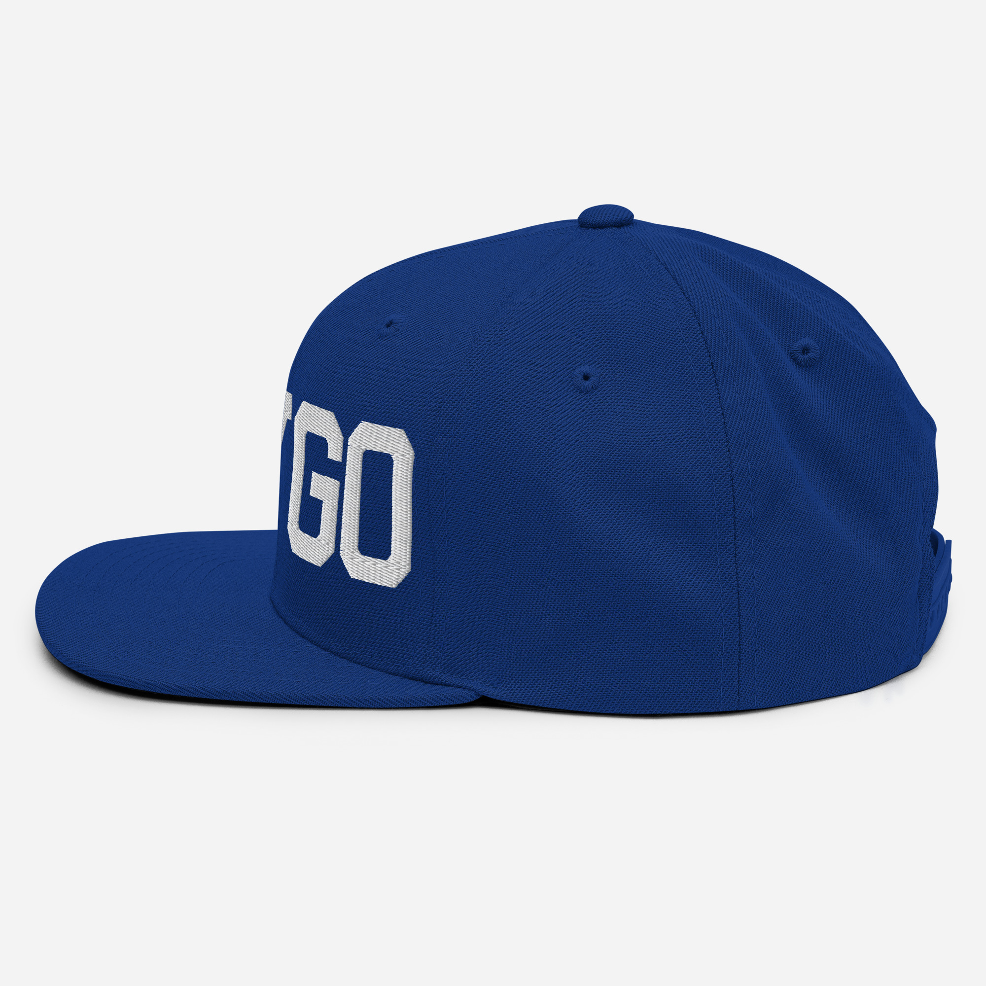 DVE Blue Hunneds Royal Blue SD Logo Snapback Hat - Image 5