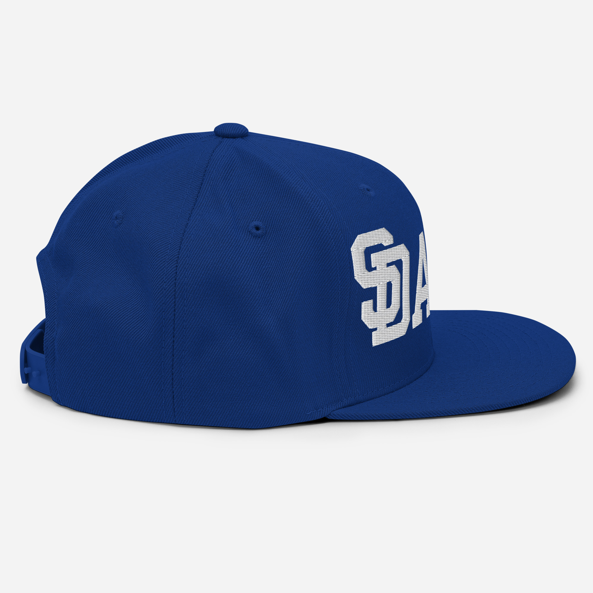 DVE Blue Hunneds Royal Blue SD Logo Snapback Hat - Image 6