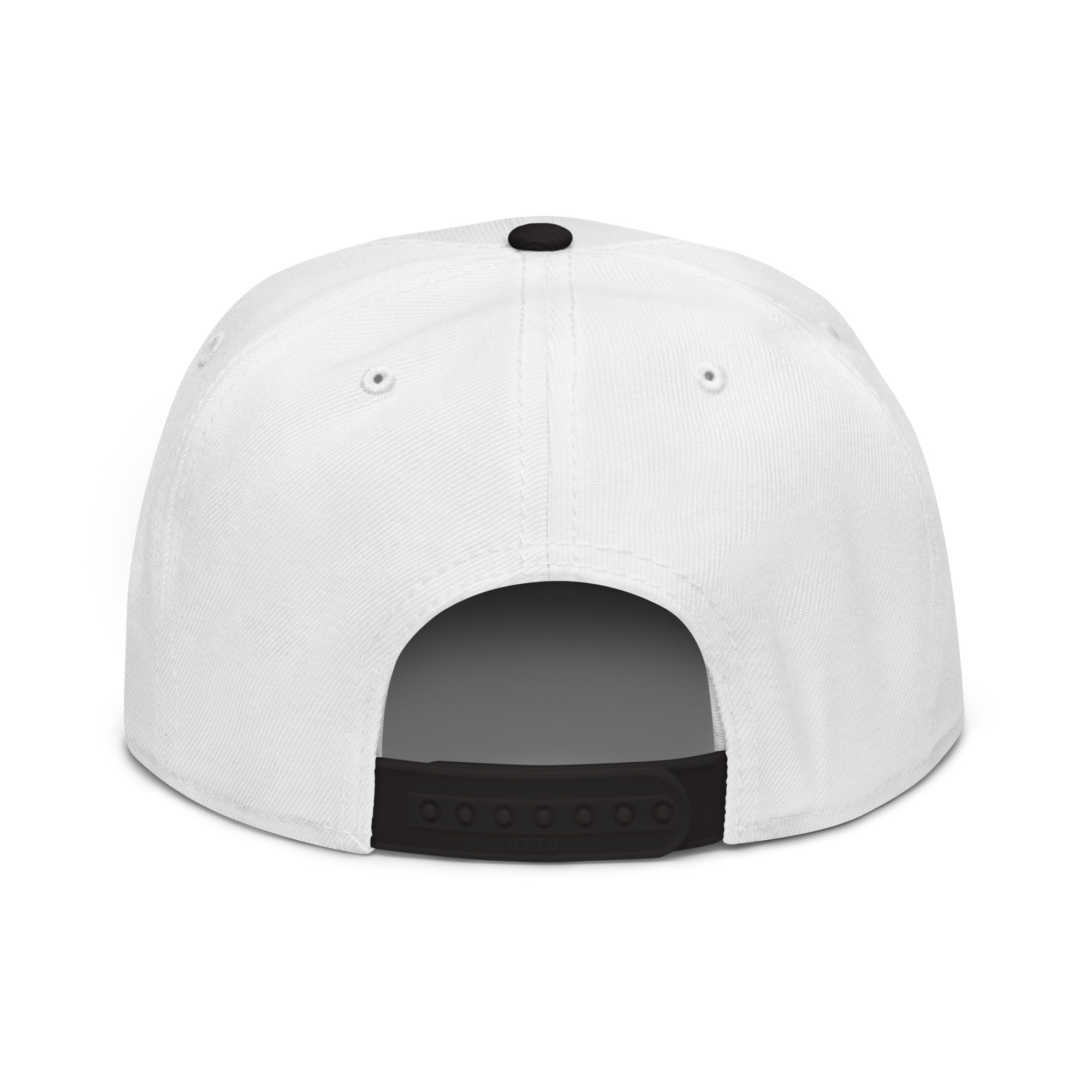DVE Black Market White & Black SD Logo Snapback Hat - Image 3