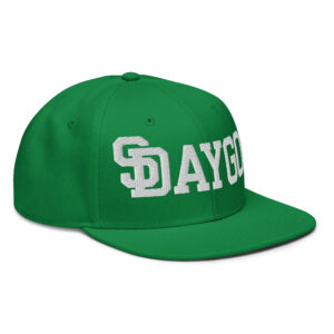 DVE Palm Treez Green SD Logo Snapback Hat