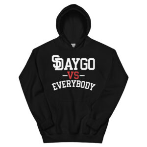 DVE Redline White & Red SD Logo Hoodie