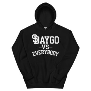 DVE Black Market White SD Logo Black Hoodie
