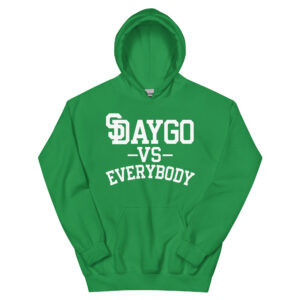 DVE Palm Treez White SD Logo Green Hoodie