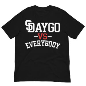 DVE Redline White & Red SD Logo Black T-Shirt