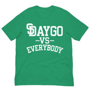 DVE Palm Treez White SD Logo Green T-Shirt