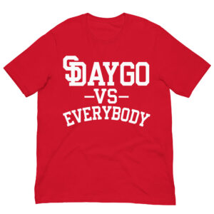 DVE Infrared White SD Logo Red T-Shirt