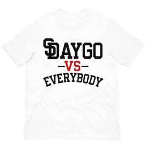 DVE Redline Black & Red SD Logo White T-Shirt