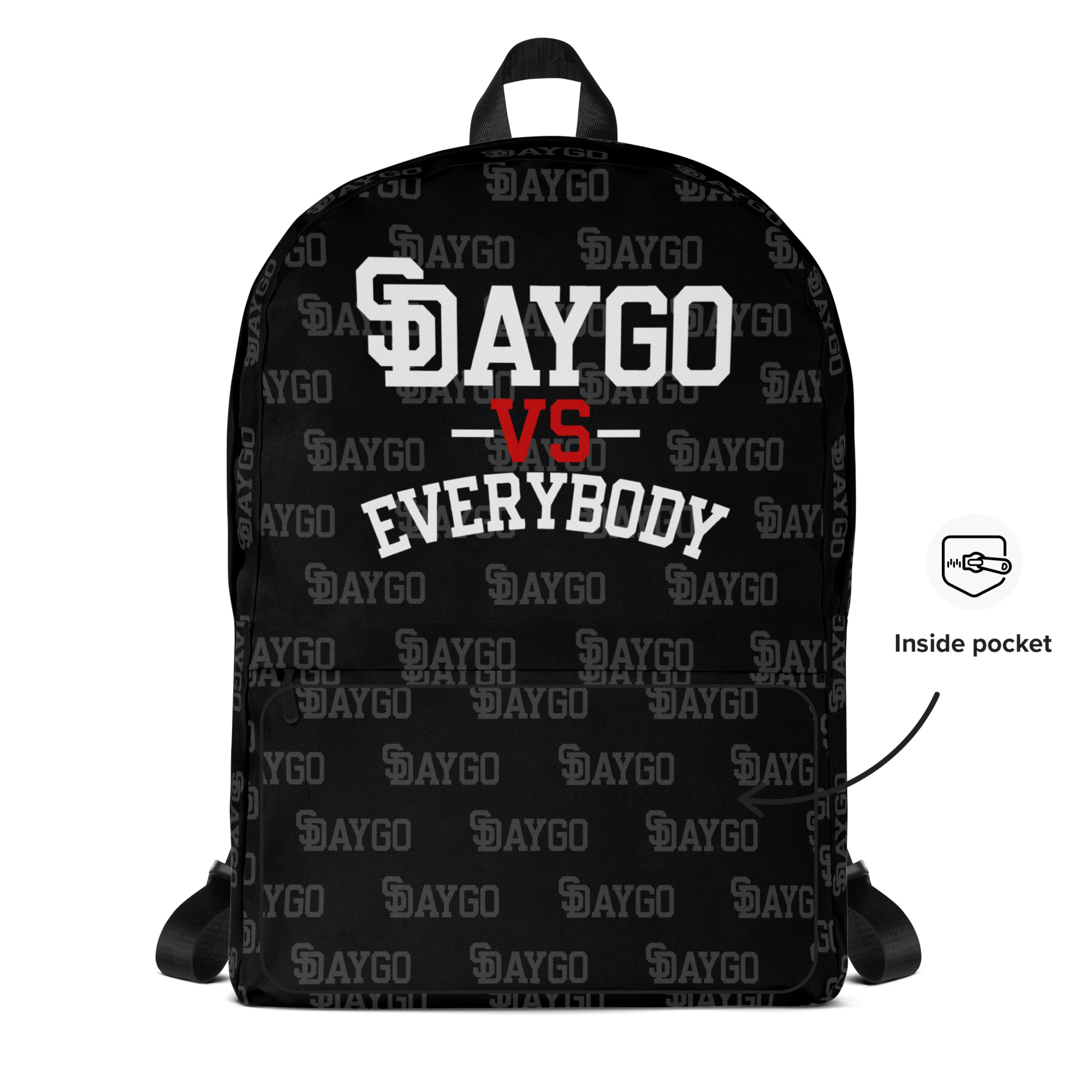 DVE Redline Repeating Pattern Backpack - Image 2