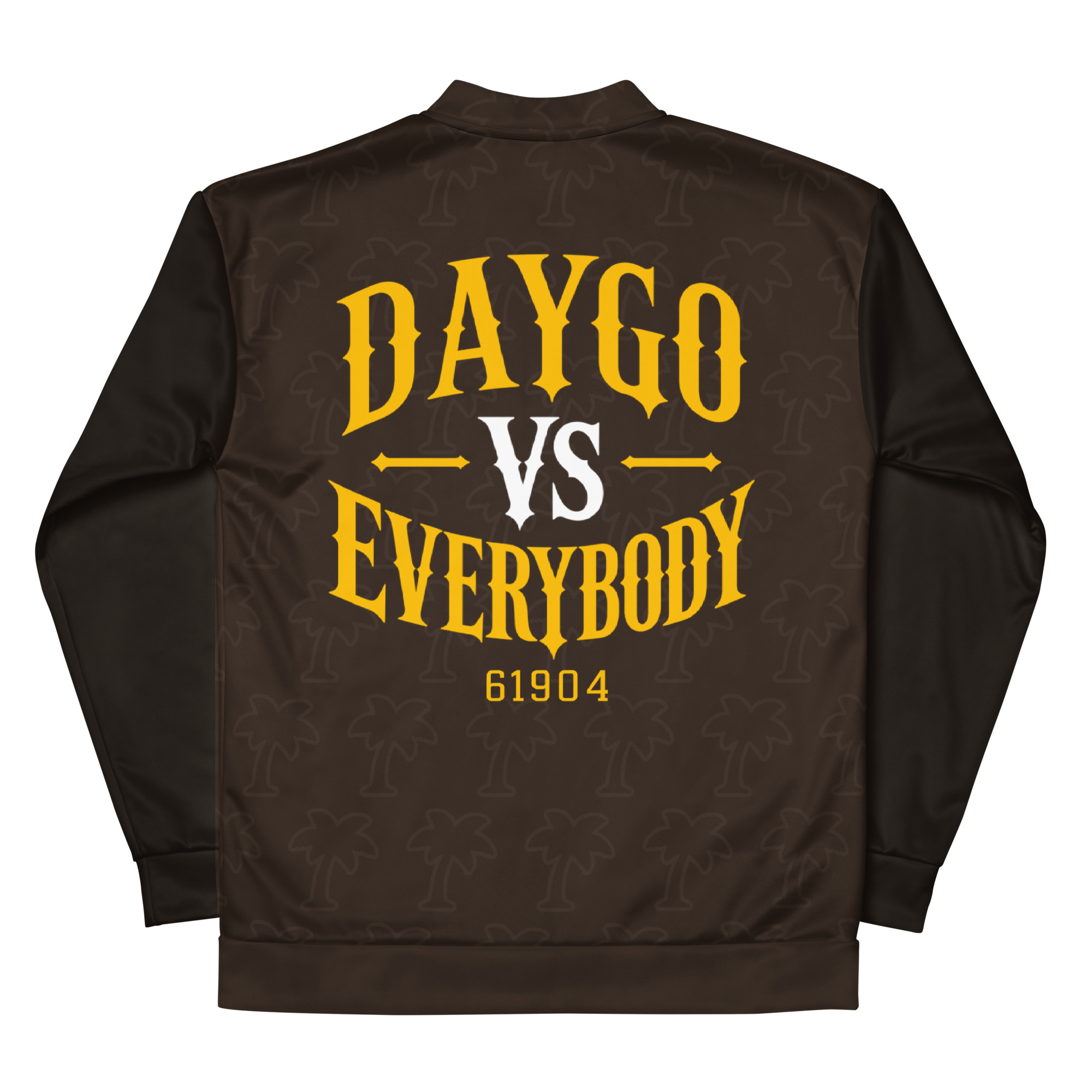 DVE 61904 Yellow & White Pattern Unisex Bomber Jacket - Image 2