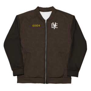 DVE 61904 Yellow & White Pattern Unisex Bomber Jacket