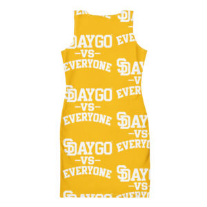 DVE Yellow Tape Women's Bodycon Dress