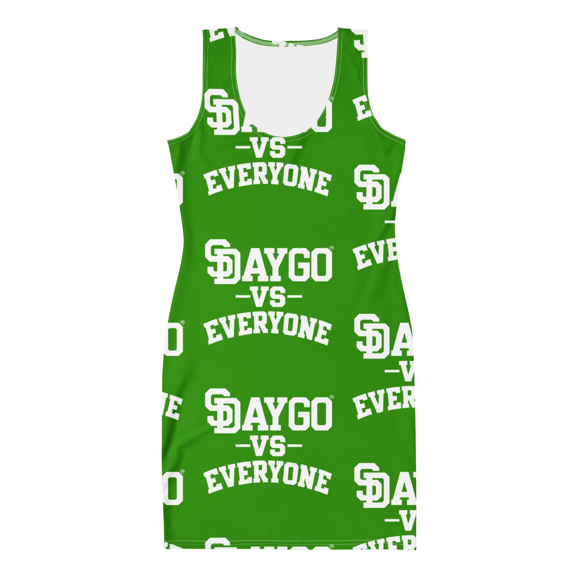 DVE Palm Treez Green Women's Bodycon Dress