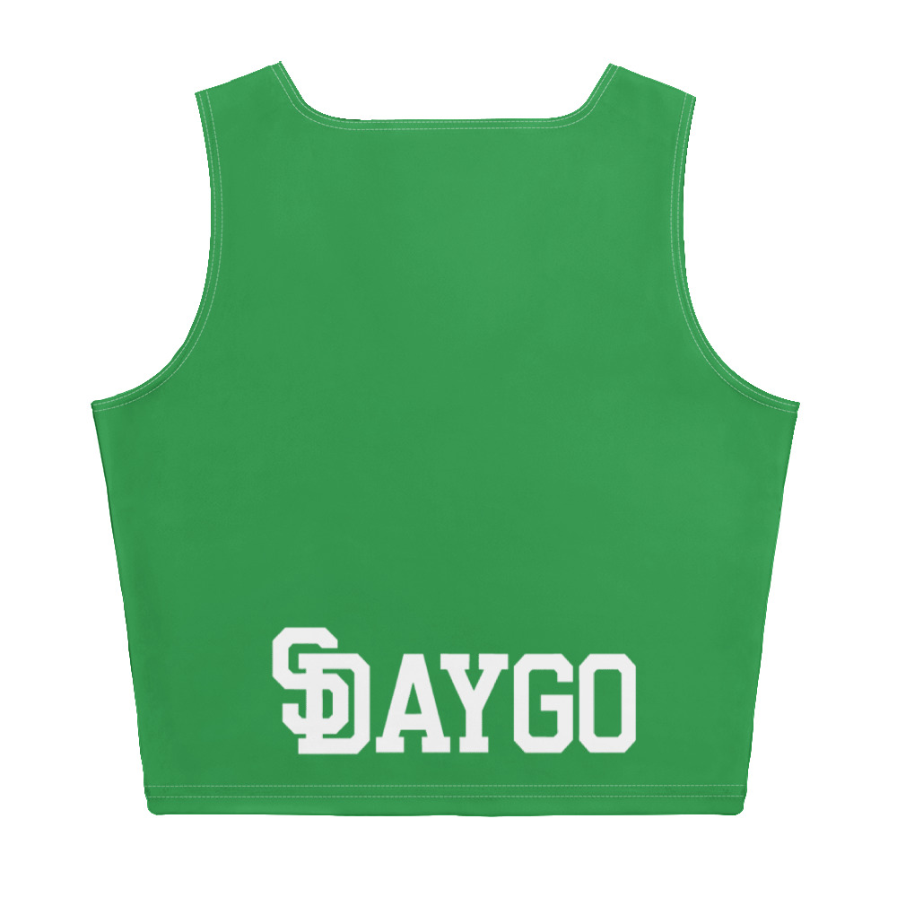DVE Palm Treez Green Women's Crop Top - Image 2