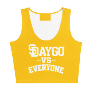 DVE Yellow Tape Women's Crop Top