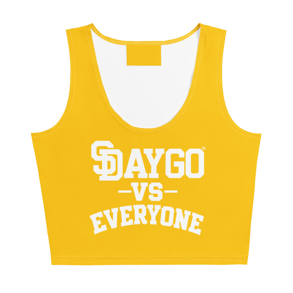 DVE Yellow Tape Women's Crop Top