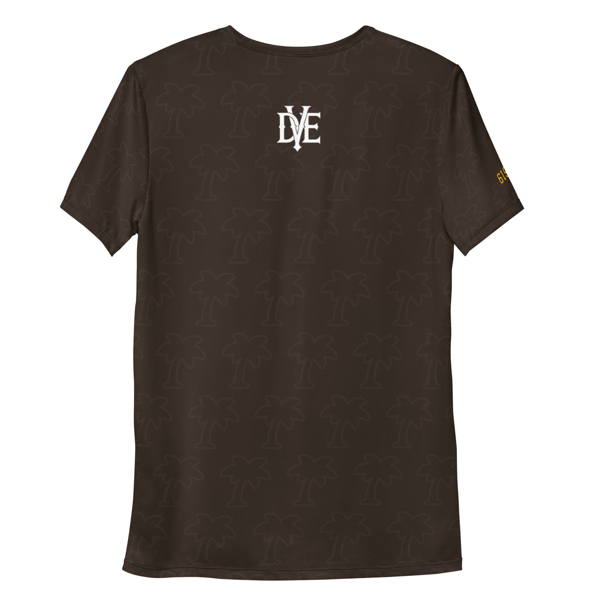 DVE 61904 Yellow & White Logo Men's athletic t-shirt - Image 5