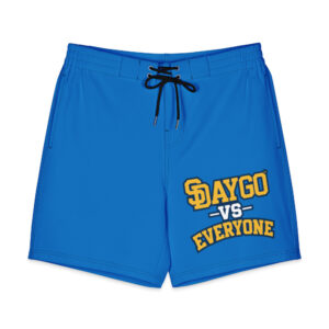 DVE California Gold Powder Blue & Gold Men's Board Shorts
