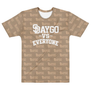 DVE Paper Trail Tan & White Pattern Men's T-Shirt