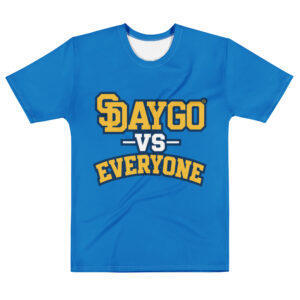 DVE California Gold Powder Blue & Gold Men's T-Shirt