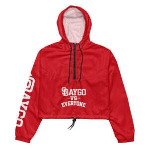 DVE Infrared Red Women's Cropped Windbreaker