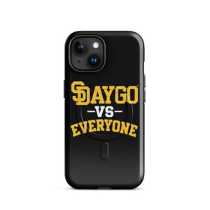 DVE Black & Gold SD Logo MagSafe® tough case for iPhone®
