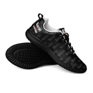 DVE Redline Black Red & White Pattern Men's Athletic Shoes