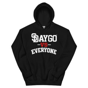 DVE Redline White & Red SD Logo Hoodie