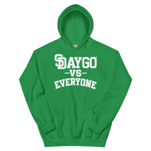 DVE Palm Treez White SD Logo Green Hoodie