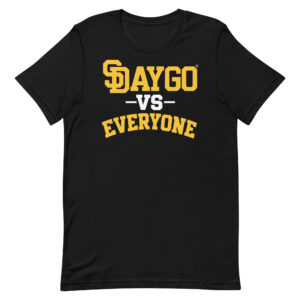 DVE Black & Gold SD Logo Unisex t-shirt