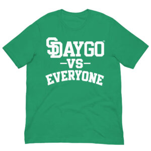 DVE Palm Treez White SD Logo Green T-Shirt
