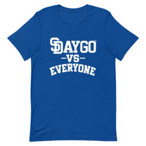 DVE Blue Hunneds White SD Logo Royal Blue T-Shirt