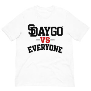 DVE Redline Black & Red SD Logo White T-Shirt