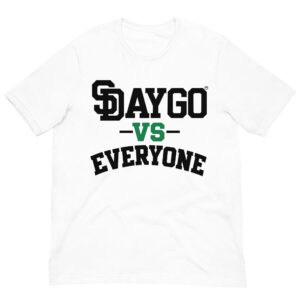 DVE Palm Treez Black & Green SD Logo White T-Shirt